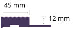 45 mm 12 mm