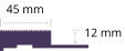 45 mm 12 mm